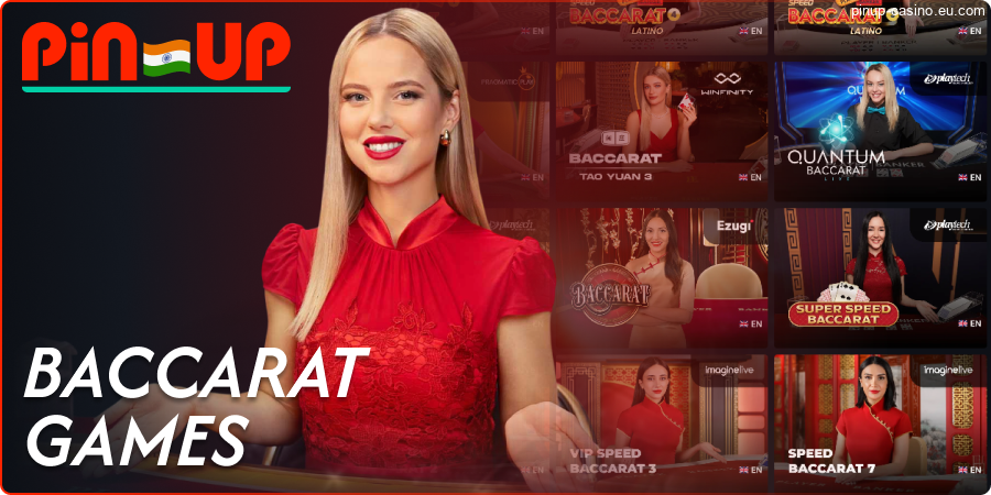 Play online baccarat at Pin-Up IN