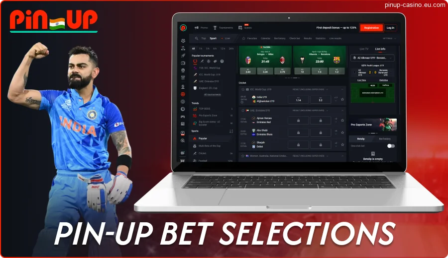 Pin-Up sportsbook for Indian bettors
